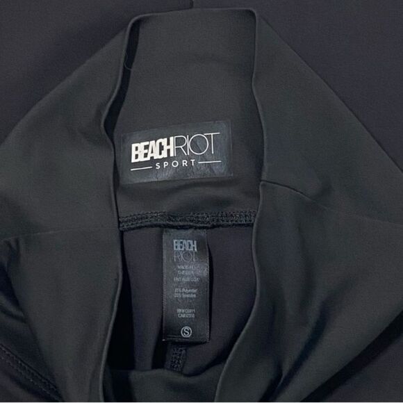 BEACH RIOT Leggings Leopard NEW High Waist REVOLVE Metallic Black Size S - Picture 15 of 16